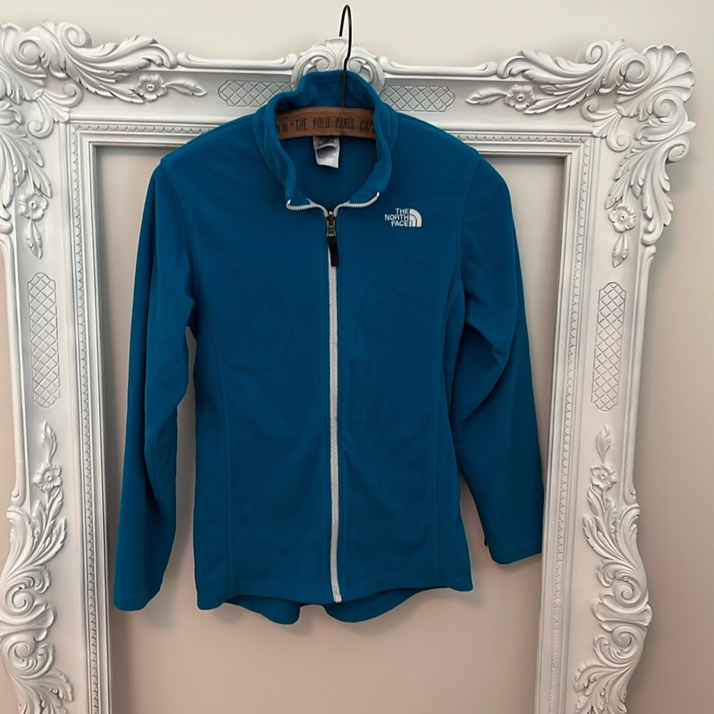 The North Face Kids fleece jacket, teal color, XL 18